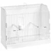 Jaula Exposición Frontal Blanco 2GR -Orniplus Tienda jaula exposicion frontal blanco 2gr